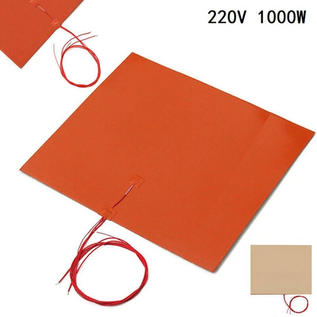 Schnell und effizient 400 * 600MM 220V 1000W Silikon Heizung Matte Pad für Druc