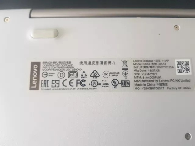 Lenovo Ideapad 120S-11IAP Laptop