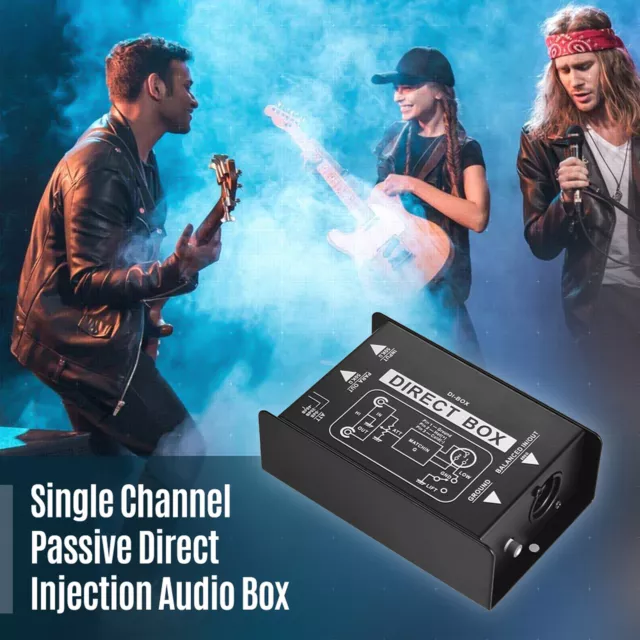 Professional  Channel Passive DI-Box Direct Injection Audio T2D0