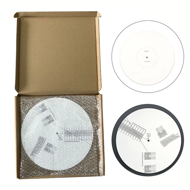 Vinyl Record Protractor Adjustment Tool Calibration for Stylus Force and Head