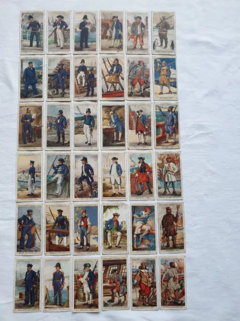 Player's Cigarette Cards Set Incomplete History Of Naval Dress