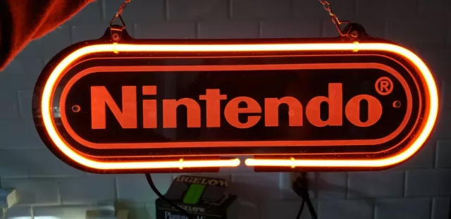 New Nintendo Neon Light Sign 14" Beer Cave Gift Lamp Bar Game Room