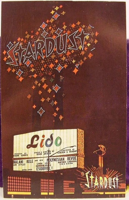 1960s NITE VIEW NEON SIGN STARDUST CASINO, LAS VEGAS, NEVADA
