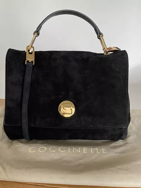 COCCINELLE  Handtasche schwarz Ledertasche Echt Leder Neuwertig