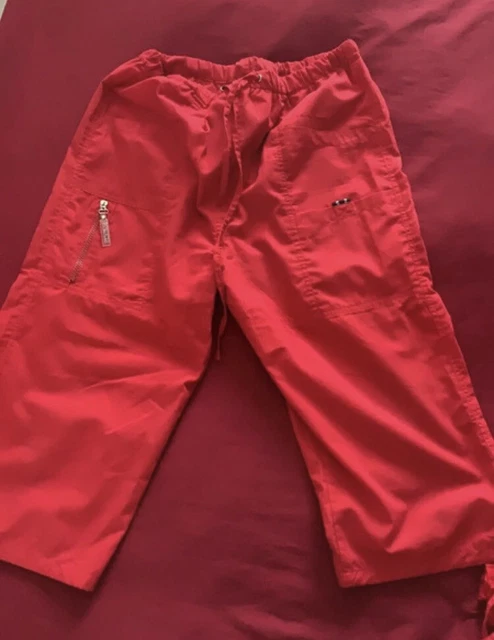 Pantaloni Al Ginocchio Da Donna Rosso Taglia L