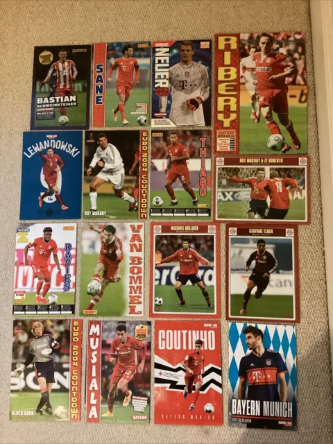 Shoot,Match Football Magazine Player Posters,Player Pics,Bayern Munich (set 1)