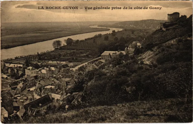 CPA La Roche-Guyon Vue Generale prise de la route de Bonnieres FRANCE (1332866)