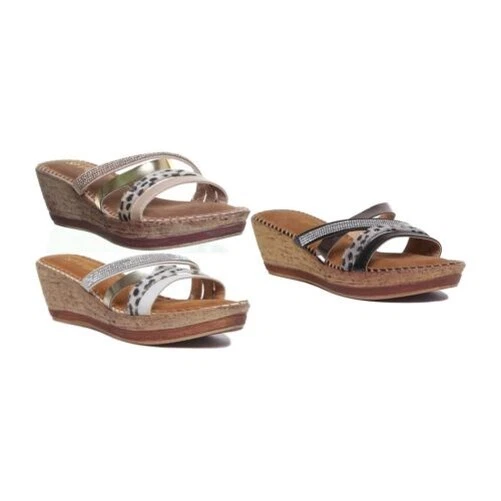 Sandales Mules FLORYDAY - Talon 2 Cm - Taille 38 Argenté - Cuir - Confortables