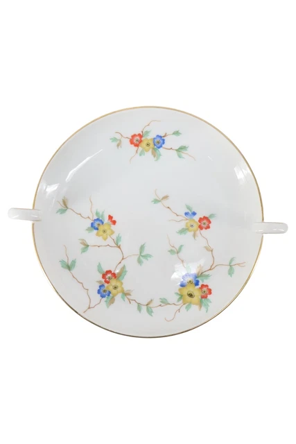 HUTSCHENREUTHER bandeja para servir blanco porcelana zarcillos de flores