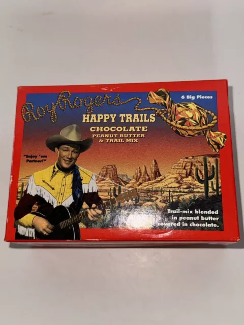 VINTAGE ROY ROGERS COWBOY Happy Trails Chocolate Peanut Butter Trail ...