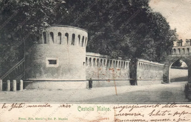 MALEO Castello Trecchi Lodi Cartolina