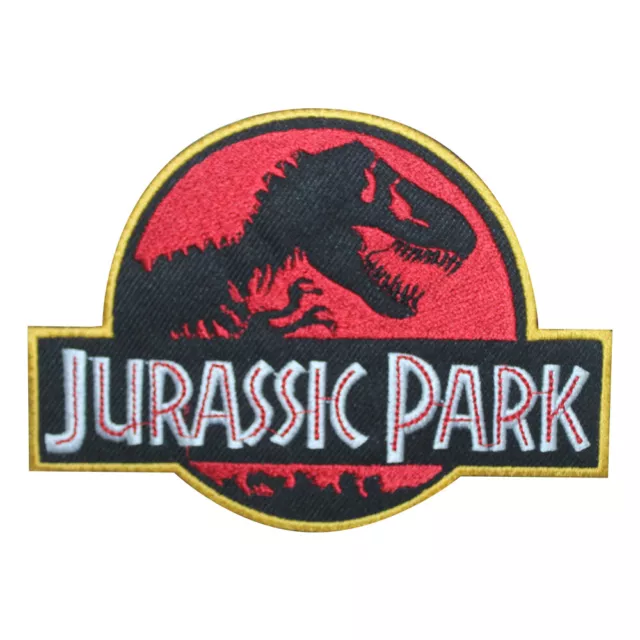 Jurassic Park Movie Patch Iron On Sew On Badge Embroidered Patch