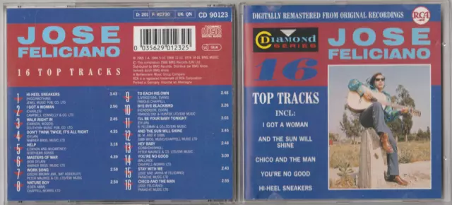 ✪ Jose Feliciano - 16 Top Tracks, BMG - CD 90123 | CD | SEHR GUT