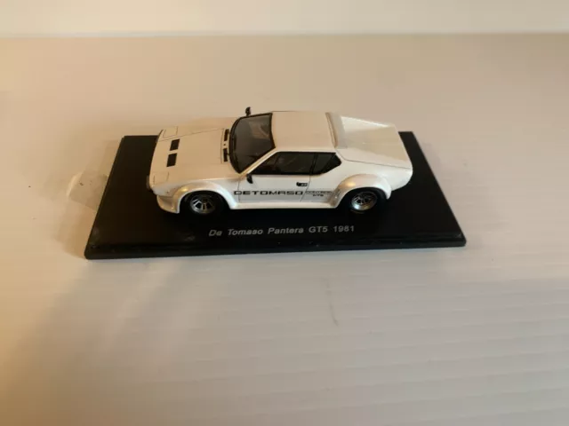 Spark 1/43 De Tomaso Pantera GT5 1981 Pearl white MINIMAX Resin Japan S0533