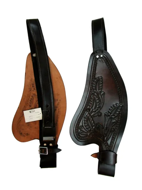 Western Rodeo Saddle Leather Fender Replacement Pair Horse Pleasure Show Tack