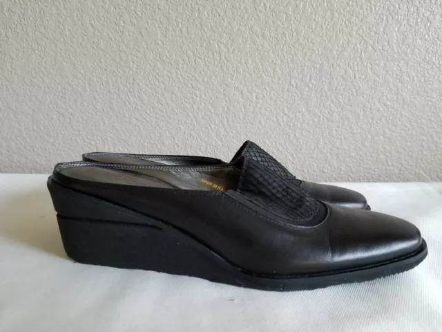 New Sesto Meucci black leather shoes. Sz8N. Italy!