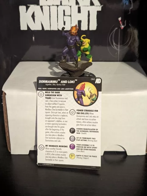 Heroclix Avengers Defenders War set Dormammu and Loki #060 Super Rare w/card!
