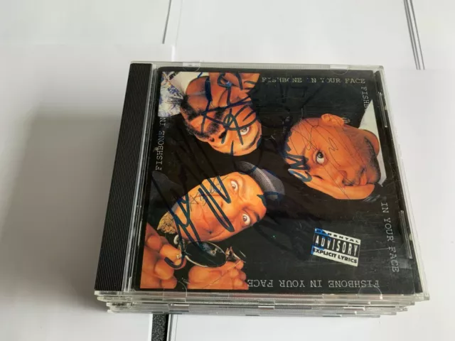 FISHBONE : IN Your Face CD HAND SIGNED EX/EX [B42] £24.99
