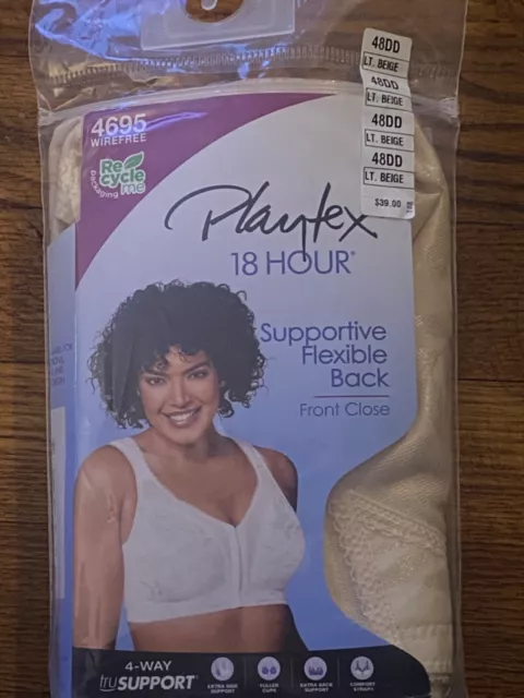 PLAYTEX WOMENS 18 Hour Easier On Front-Close Bra with Flex Back -  Best-Seller! £30.91 - PicClick UK