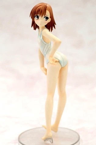 A Certain Scientific Railgun Misaka Mikoto white Swimsuit Anime ver Figure Japan