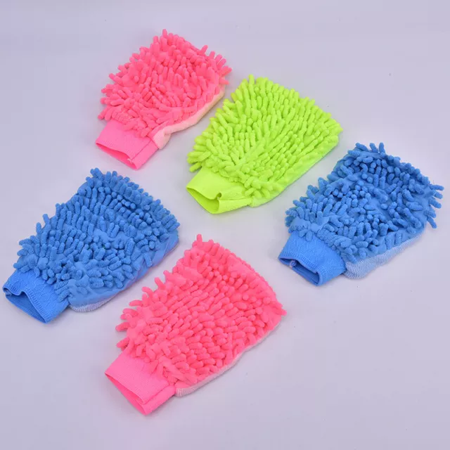 1pc Car Wash Glove Ultrafine Fiber Chenille Microfiber Cleaning Washing  LQM TN