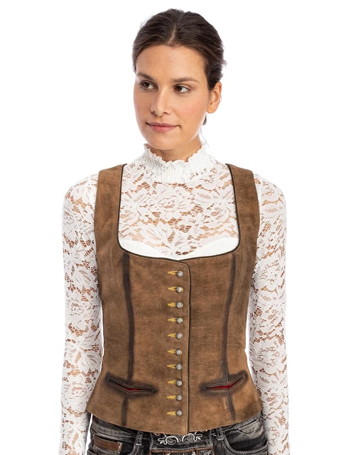 Almsach Costumi Regionali Ledermieder Clara Goal Ontario Braun