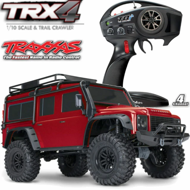 TRAXXAS TRX-4 LAND Rover Defend Crawler Red 1-10 Defender 2,4 GHZ ...