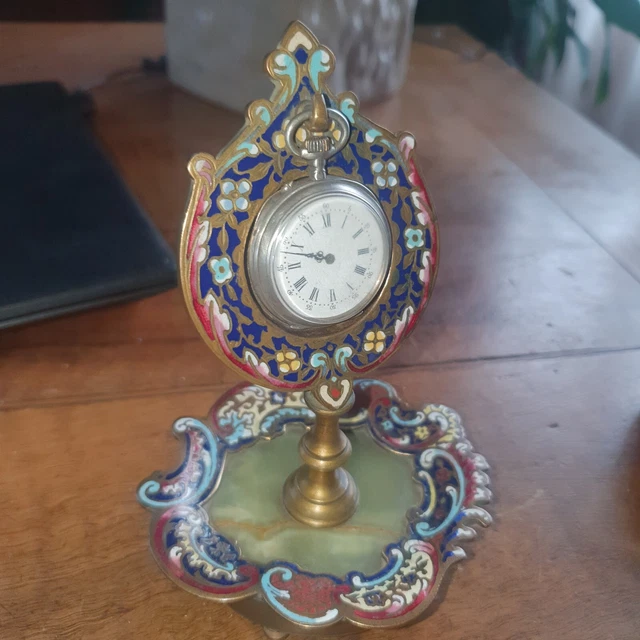 PORTE MONTRE EN Bronze Cloisonné EUR 180,00 PicClick FR