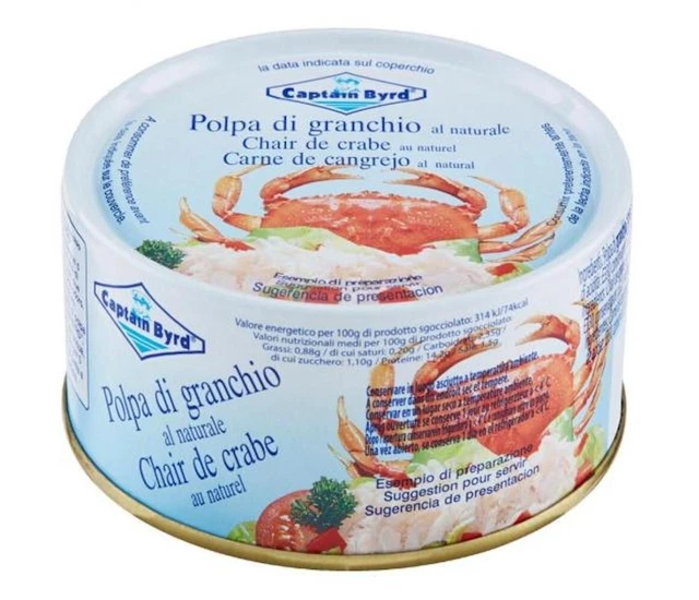 Captain Byrd Polpa Di Granchio Naturale Gr.400