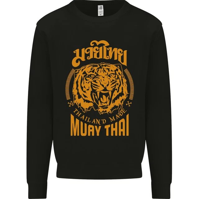 Muay Thai Fighter Warrior MMA Martial Arts Mens Sweatshirt Jumper