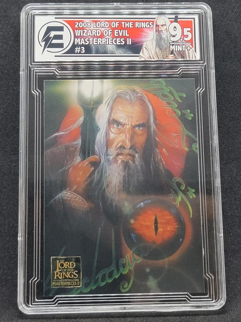 2008 Lord of the Rings Masterpieces II #3 Wizard of Evil Graded Electric 9.5