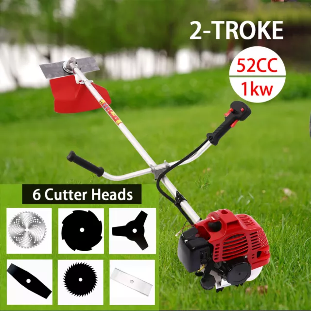 2 Stroke Petrol Brush Cutter 52cc Whipper Snipper Weed 7 IN 1 Whip Line Trimmer