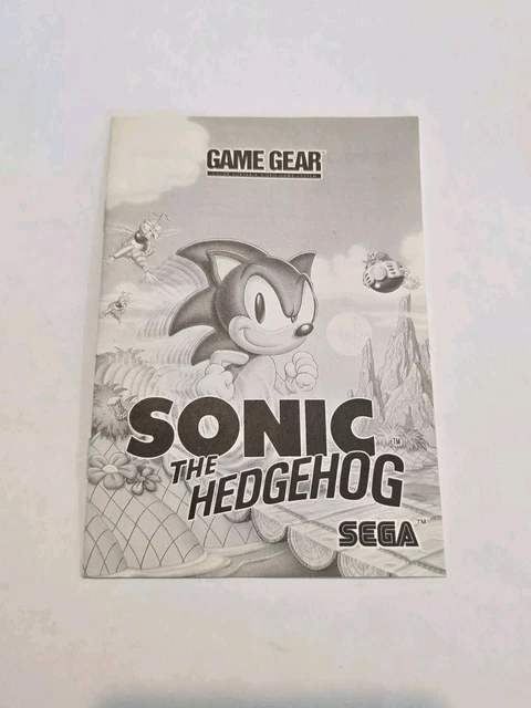 Sonic R Manual SONIC THE HEDGEHOG (Sega Game Gear) *INSTRUCTION MANUAL ONLY* $9.00 ...