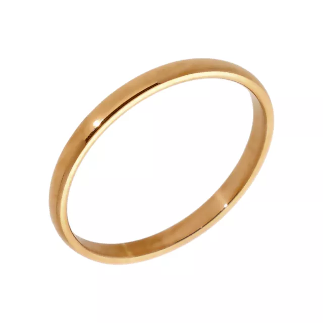 Pre-Owned 22ct Gold 2mm Wedding Band Ring Size: O½ 22ct gold Unisex