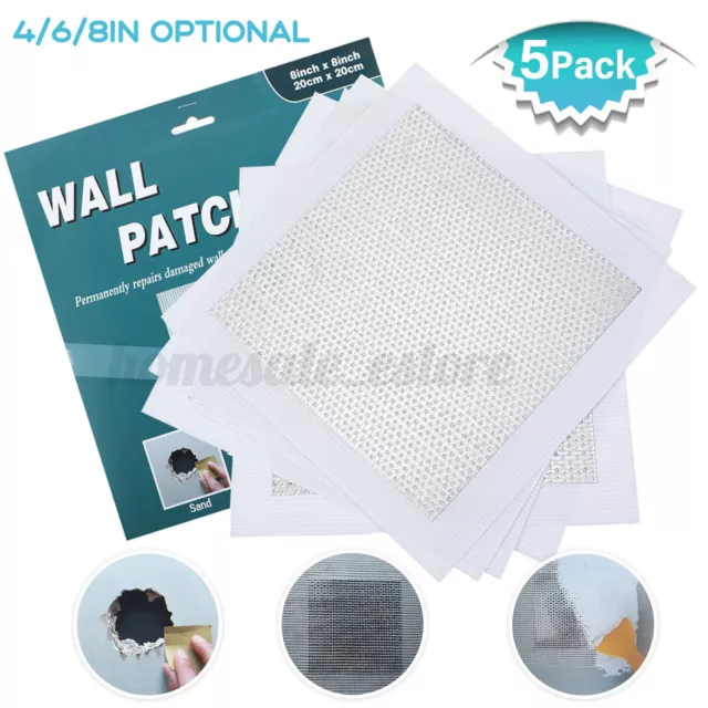 6 Inch 5 Pack Drywall Repair Patch Kit Self Adhesive Screen Fibergl