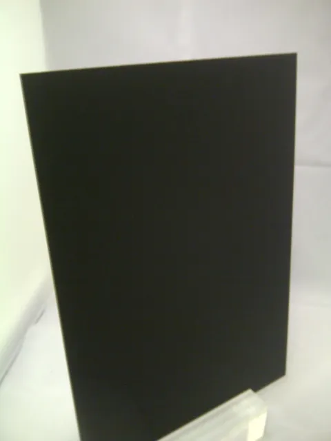 Black Frosted Cast Acrylic Sheet From Perspex S2 9221 Midnight Black 3Mm A4 Size