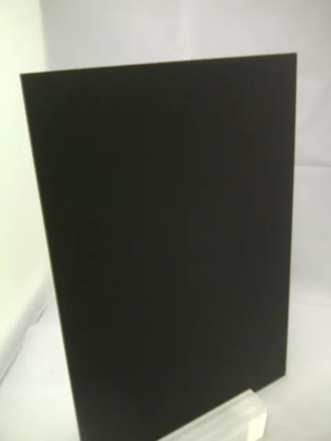Black Frosted Cast Acrylic Sheet From Perspex S2 9221 Midnight Black 3Mm A4 Size