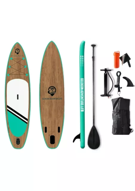 Tabla de Paddle Surf Hinchable Sup con accesorios remo aleta bolsa de transporte