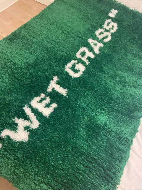 Virgil Abloh x Ikea Markerad Wet Grass Rug Mat Green Off White