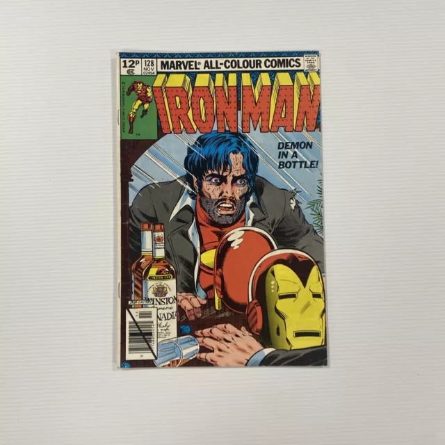 Iron Man #128 1979 VG/FN Pence Copy Demon in a Bottle