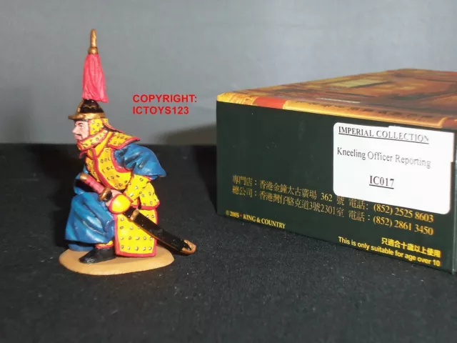 King And Country Ic017 Imperial Collection Chinese Officer Kneeling Reporting