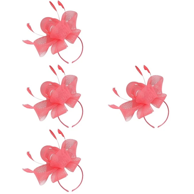 4x Fascinator Accessorio Capelli Fascinator Tea Party Donna Cappello Fascinator