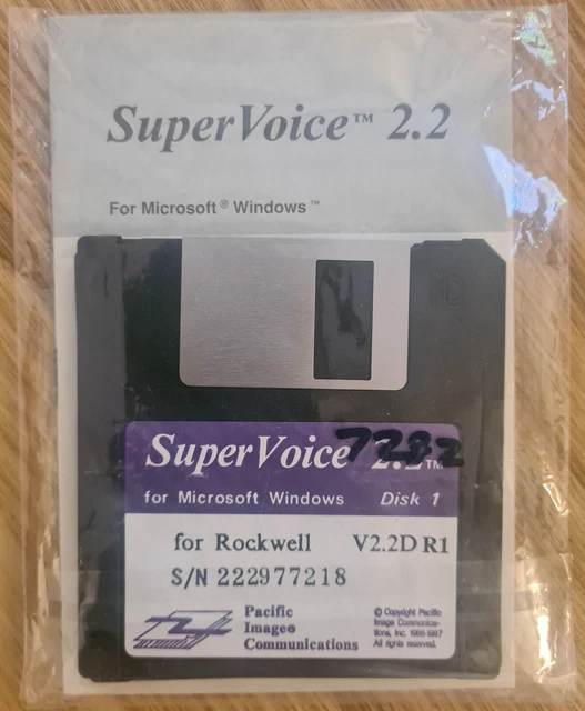 SuperVoice 2.2 Software for MS Windows by Rockwell (2 Disk Set)