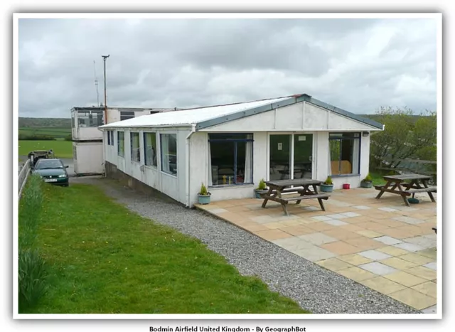 Bodmin Airfield United Kingdom Airport Postcard