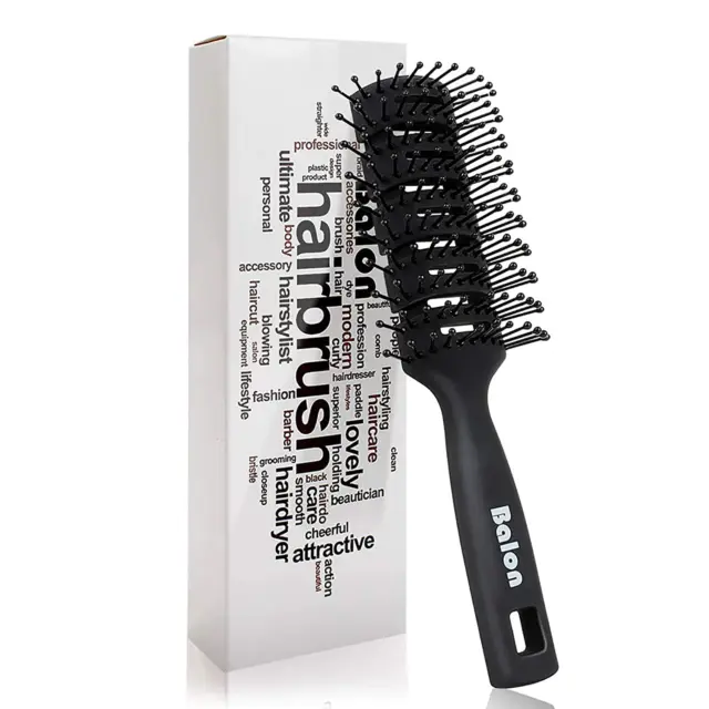 Vent Hair Brush, 11 Row Vented Hairbrush for Men and Women, Vent Brushes with Ba