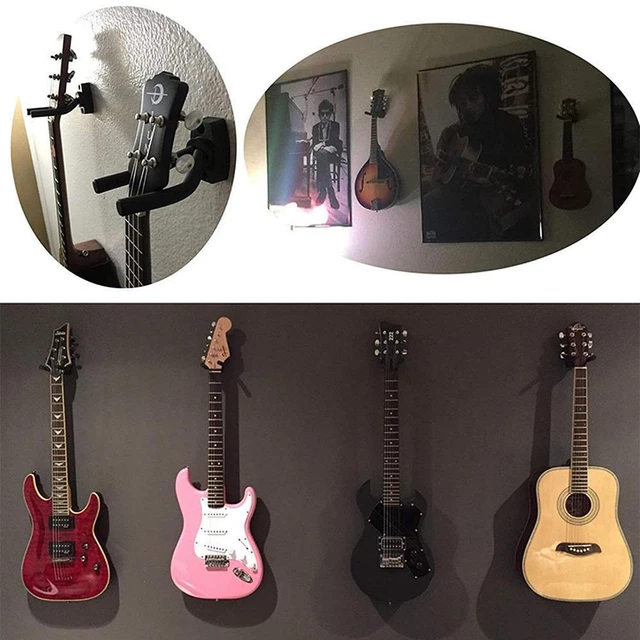 Guitar Hanger Wall Mount Stand Hook Bass Ukulele Bracket Wall Rack M3W5
