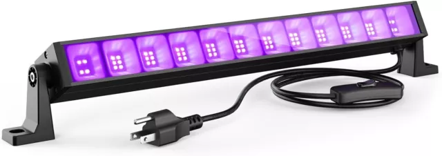 Halloween 36W LED Black Light Bar, Black Lights for Glow Party, Blacklight with