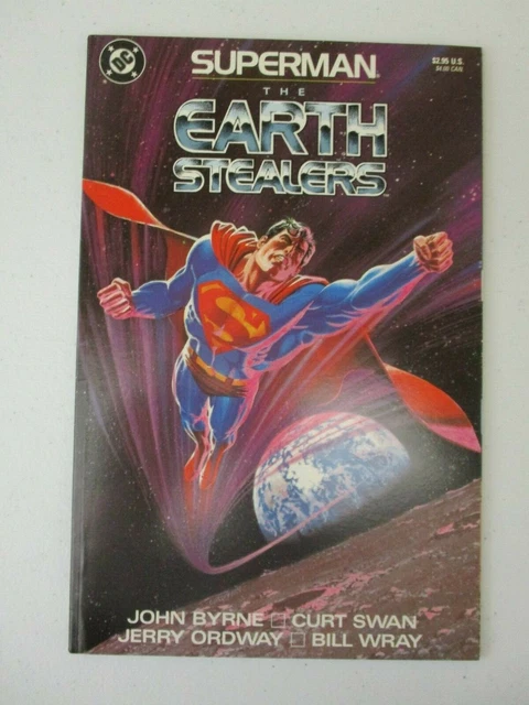 Superman The Earth Stealers One Shot Square Bound 1988 John Byrne  Nm Near Mint