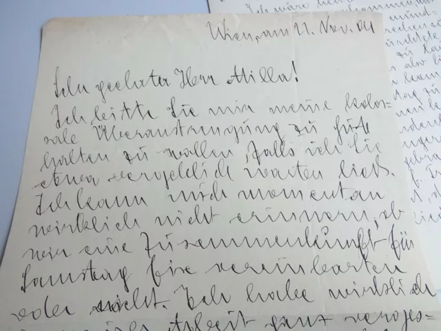 Pionero Raimund Nimführ: 6 Cartas Viena 1904 , Flugtechnischer Asociación 2