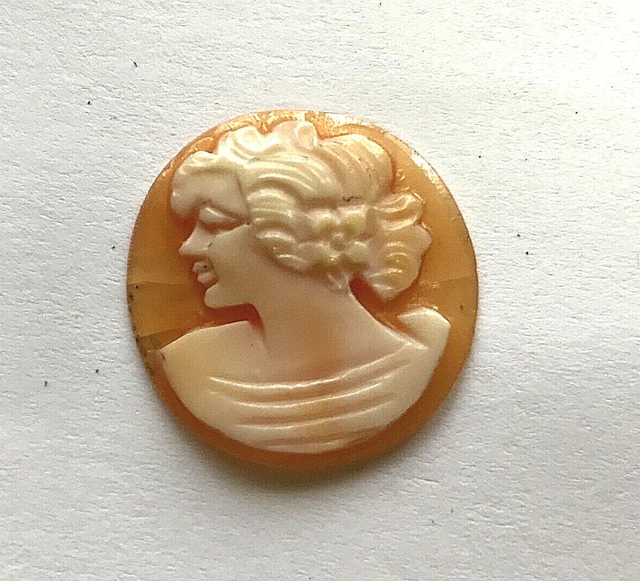 Camée Vintage En Nacre Et Filigrane 18 - À Nettoyer Et Monter (broche, Pendentif, Parure)